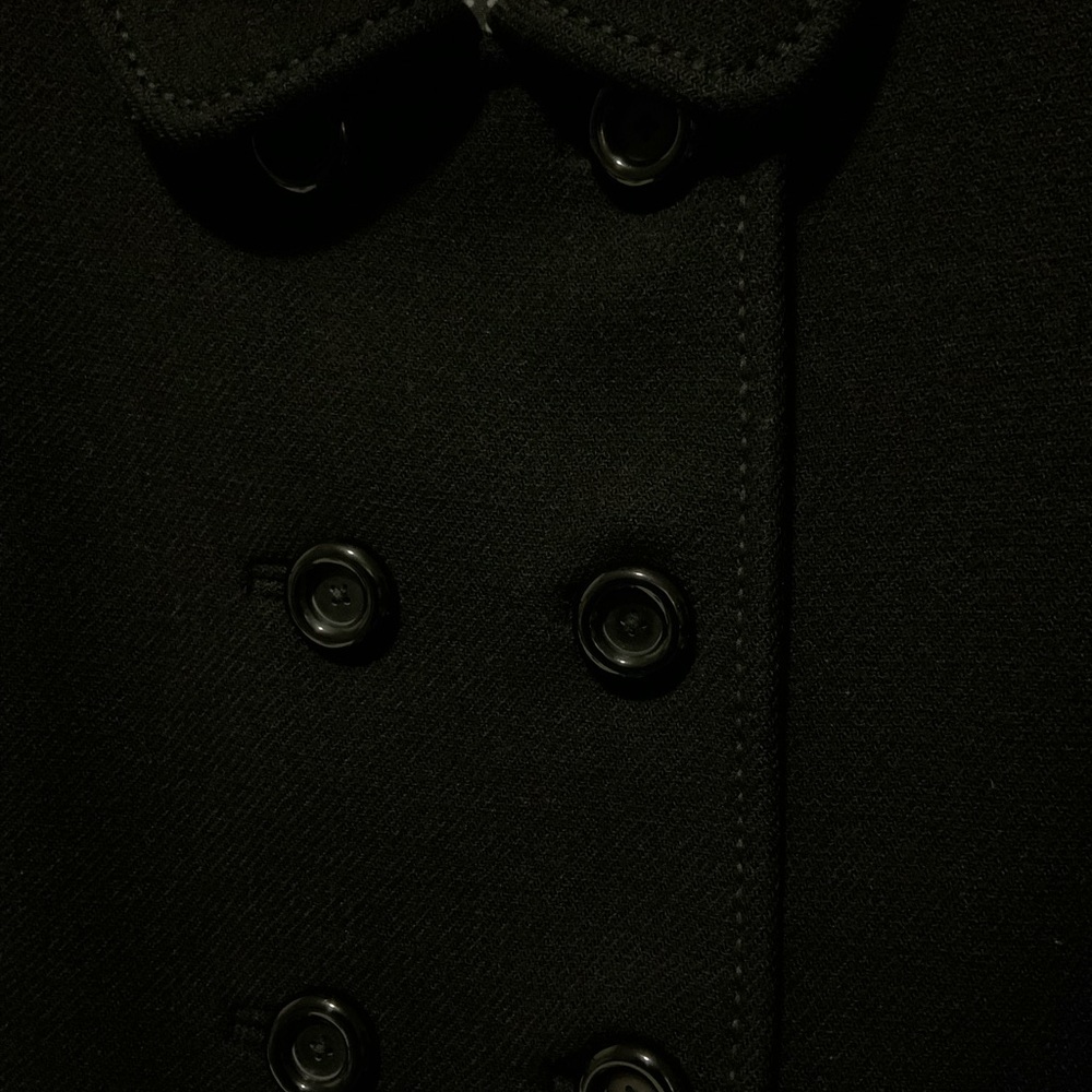 Kate Spade 78%Wool Black Coat Double Button XS - Picture 8 of 9